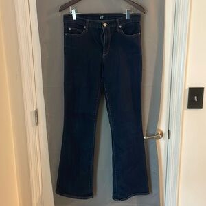 Gap Perfect Boot women’s bootcut flared jeans size 30 dark wash